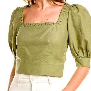 NWT- Ted Baker  London Whipstitch Detail Crop Top